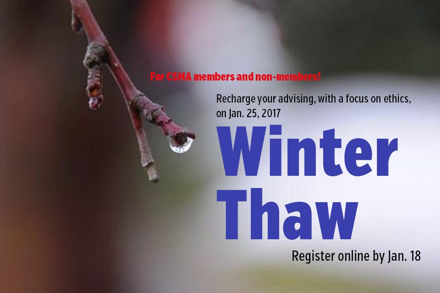 Register now for Winter Thaw - emphasis on ethics and the student press