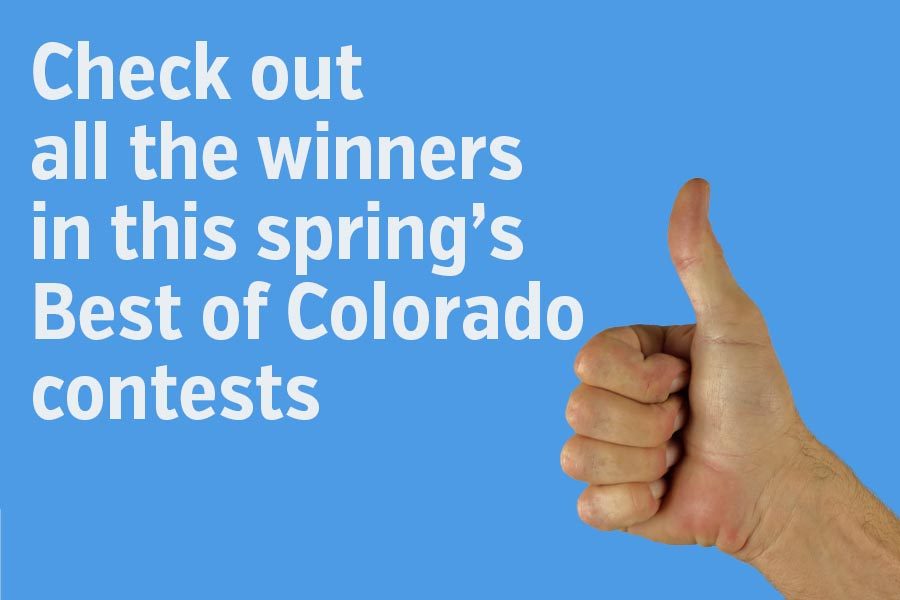 Best of Colorado award certificates are in the mail